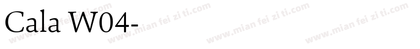 Cala W04字体转换